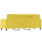 vidaXL Sofá de 3 plazas terciopelo amarillo 180 cm vidaXL Sofá de 3 plazas terciopelo amarillo 180 cm