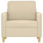 vidaXL Sillón de tela color crema 60 cm vidaXL Sillón de tela color crema 60 cm