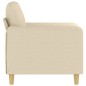 vidaXL Sillón de tela color crema 60 cm vidaXL Sillón de tela color crema 60 cm