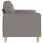 vidaXL Sofá de 2 plazas de tela gris taupé 140 cm vidaXL Sofá de 2 plazas de tela gris taupé 140 cm