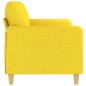 vidaXL Sofá de 3 plazas de tela amarillo claro 180 cm vidaXL Sofá de 3 plazas de tela amarillo claro 180 cm