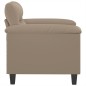 vidaXL Sillón de tela de microfibra gris taupé 60 cm vidaXL Sillón de tela de microfibra gris taupé 60 cm