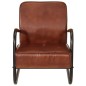 vidaXL Sillón de cuero auténtico marrón vidaXL Sillón de cuero auténtico marrón