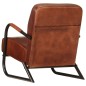 vidaXL Sillón de cuero auténtico marrón vidaXL Sillón de cuero auténtico marrón