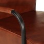 vidaXL Sillón de cuero auténtico marrón vidaXL Sillón de cuero auténtico marrón