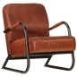 vidaXL Sillón de cuero auténtico marrón vidaXL Sillón de cuero auténtico marrón