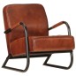 vidaXL Sillón de cuero auténtico marrón vidaXL Sillón de cuero auténtico marrón