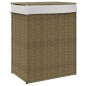 vidaXL Cesto para la ropa sucia con tapa ratán sintético 46x33x60 cm vidaXL Cesto para la ropa sucia con tapa ratán sintético 46x33x60 cm