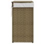 vidaXL Cesto para la ropa sucia con tapa ratán sintético 46x33x60 cm vidaXL Cesto para la ropa sucia con tapa ratán sintético 46x33x60 cm