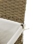vidaXL Cesto para la ropa sucia con tapa ratán sintético 46x33x60 cm vidaXL Cesto para la ropa sucia con tapa ratán sintético 46x33x60 cm
