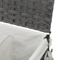 vidaXL Cesto para ropa sucia con ruedas ratán gris 60x35x60,5 cm vidaXL Cesto para ropa sucia con ruedas ratán gris 60x35x60,5 cm