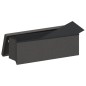vidaXL Banco de almacenaje plegable de lino sintético gris oscuro vidaXL Banco de almacenaje plegable de lino sintético gris oscuro