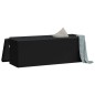 vidaXL Banco de almacenaje plegable de PVC negro vidaXL Banco de almacenaje plegable de PVC negro