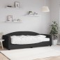 vidaXL Sofá cama con colchón tela negro 90x200 cm vidaXL Sofá cama con colchón tela negro 90x200 cm