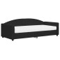 vidaXL Sofá cama con colchón tela negro 90x200 cm vidaXL Sofá cama con colchón tela negro 90x200 cm
