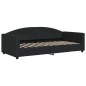 vidaXL Sofá cama con colchón tela negro 90x200 cm vidaXL Sofá cama con colchón tela negro 90x200 cm