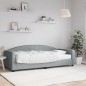 vidaXL Sofá cama con colchón tela gris claro 90x200 cm vidaXL Sofá cama con colchón tela gris claro 90x200 cm