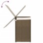 vidaXL Cesto de ropa sucia con 2 secciones ratán sintético 53x35x57 cm vidaXL Cesto de ropa sucia con 2 secciones ratán sintético 53x35x57 cm