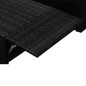 vidaXL Set muebles de jardín 2 piezas y cojines ratán sintético negro vidaXL Set muebles de jardín 2 piezas y cojines ratán sintético negro