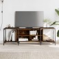 vidaXL Mueble de TV madera de ingeniería roble ahumado 153x37x50 cm