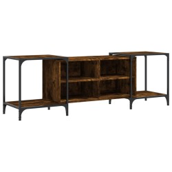 vidaXL Mueble de TV madera de ingeniería roble ahumado 153x37x50 cm