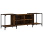vidaXL Mueble de TV madera de ingeniería roble ahumado 153x37x50 cm
