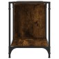 vidaXL Mueble de TV madera de ingeniería roble ahumado 153x37x50 cm