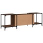 vidaXL Mueble de TV madera de ingeniería marrón roble 153x37x50 cm