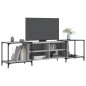 vidaXL Mueble de TV madera de ingeniería gris Sonoma 203x37x50 cm