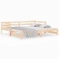 vidaXL Sofá cama nido madera maciza de pino 80x200 cm