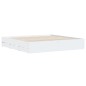 vidaXL Estructura cama con cajones madera ingeniería blanca 180x200 cm vidaXL Estructura cama con cajones madera ingeniería blanca 180x200 cm