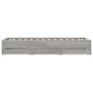 vidaXL Cama con cajones madera ingeniería gris Sonoma 100x200 cm vidaXL Cama con cajones madera ingeniería gris Sonoma 100x200 cm