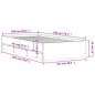 vidaXL Cama con cajones madera ingeniería gris Sonoma 100x200 cm vidaXL Cama con cajones madera ingeniería gris Sonoma 100x200 cm