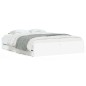 vidaXL Cama con cajones madera de ingeniería blanca 140x190 cm vidaXL Cama con cajones madera de ingeniería blanca 140x190 cm