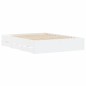 vidaXL Cama con cajones madera de ingeniería blanca 140x190 cm vidaXL Cama con cajones madera de ingeniería blanca 140x190 cm