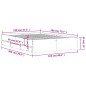 vidaXL Cama con cajones madera de ingeniería marrón roble 120x200 cm vidaXL Cama con cajones madera de ingeniería marrón roble 120x200 cm