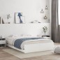 vidaXL Cama con cajones madera de ingeniería blanco 120x190 cm