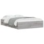 vidaXL Cama con cajones madera ingeniería gris Sonoma 120x190 cm vidaXL Cama con cajones madera ingeniería gris Sonoma 120x190 cm