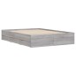 vidaXL Cama con cajones madera ingeniería gris Sonoma 120x190 cm vidaXL Cama con cajones madera ingeniería gris Sonoma 120x190 cm