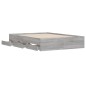 vidaXL Cama con cajones madera ingeniería gris Sonoma 120x190 cm vidaXL Cama con cajones madera ingeniería gris Sonoma 120x190 cm