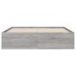 vidaXL Cama con cajones madera ingeniería gris Sonoma 120x190 cm vidaXL Cama con cajones madera ingeniería gris Sonoma 120x190 cm