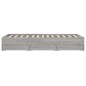 vidaXL Cama con cajones madera ingeniería gris Sonoma 120x190 cm vidaXL Cama con cajones madera ingeniería gris Sonoma 120x190 cm