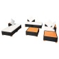 vidaXL Muebles de jardín y cojines 7 piezas ratán sintético negro vidaXL Muebles de jardín y cojines 7 piezas ratán sintético negro