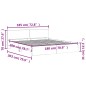 vidaXL Estructura de cama con cabecero roble ahumado 180x200 cm vidaXL Estructura de cama con cabecero roble ahumado 180x200 cm