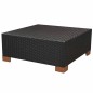 vidaXL Muebles de jardín y cojines 7 piezas ratán sintético negro vidaXL Muebles de jardín y cojines 7 piezas ratán sintético negro