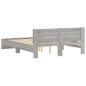 vidaXL Estructura de cama con cabecero gris Sonoma 140x190 cm vidaXL Estructura de cama con cabecero gris Sonoma 140x190 cm