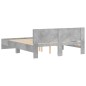 vidaXL Estructura de cama con cabecero gris hormigón 140x190cm vidaXL Estructura de cama con cabecero gris hormigón 140x190cm