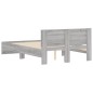 vidaXL Estructura de cama con cabecero gris Sonoma 135x190 cm vidaXL Estructura de cama con cabecero gris Sonoma 135x190 cm