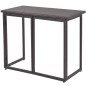 vidaXL Juego de comedor de jardín 5 piezas ratán PE y acero marrón vidaXL Juego de comedor de jardín 5 piezas ratán PE y acero marrón