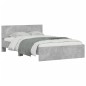 vidaXL Estructura de cama con cabecero gris hormigón 120x190 cm vidaXL Estructura de cama con cabecero gris hormigón 120x190 cm